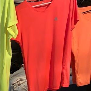 Salmon color Adidas workout shirt